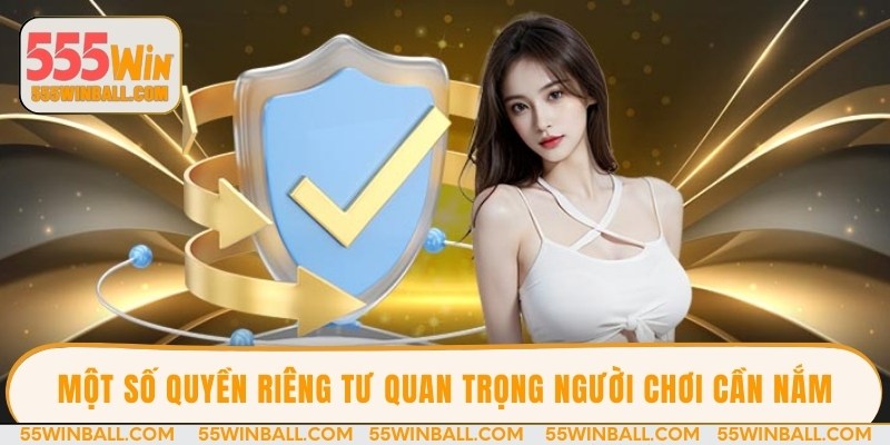 Một số quyền riêng tư quan trọng tại 555WIN mà người chơi cần nắm